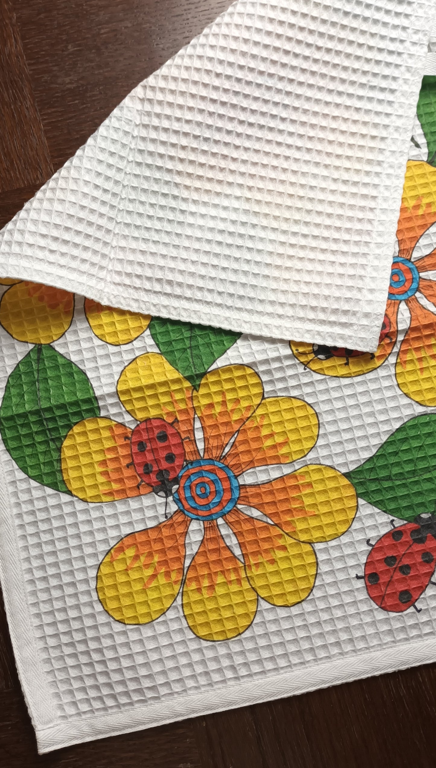 Kitchen towel "Yellow flowers"