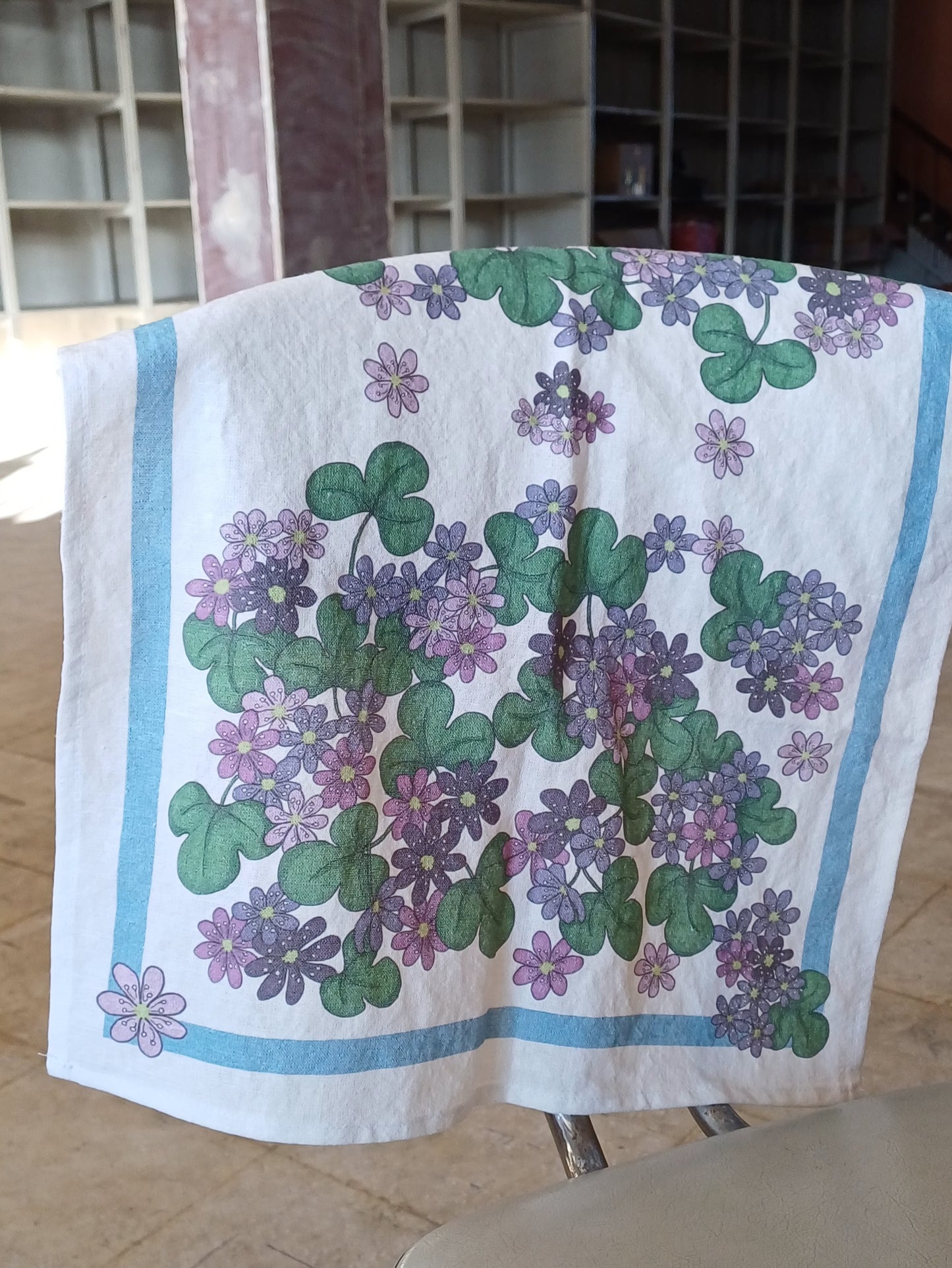 Kitchen towel "Blue flowers"