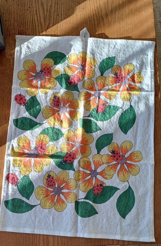 Kitchen towel "Yellow flowers 2"