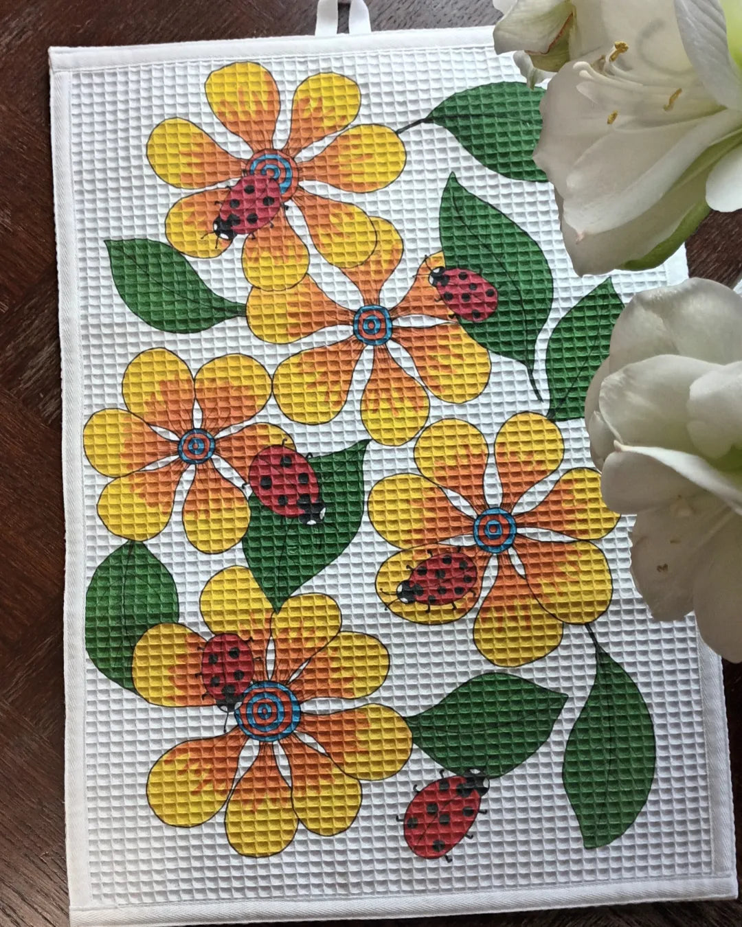 Kitchen towel "Yellow flowers"